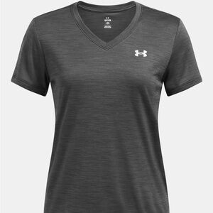 Under Armour Women's Charcoal V-Neck Tee